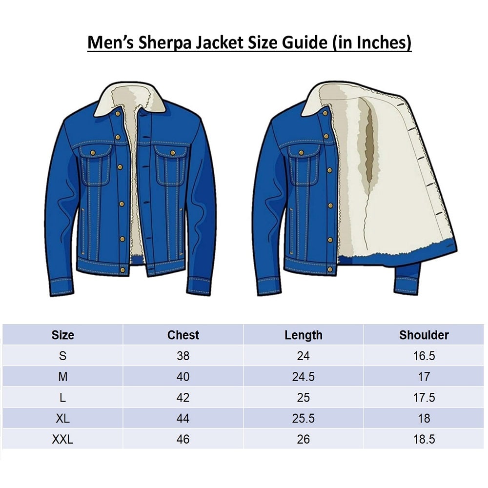 IMPAURITO Jacket Size Chart
